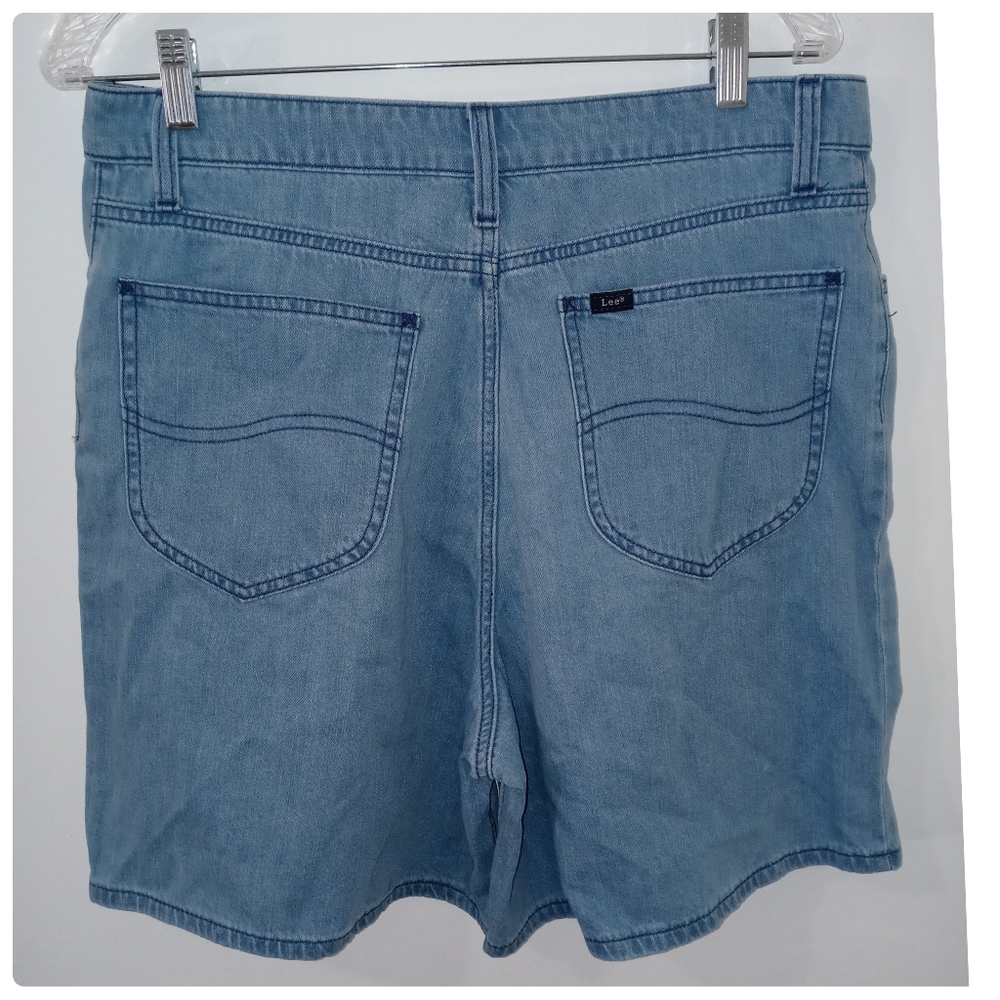 Vintage Granola Girl Y2K 90s Lee Mom Jean Very High Rise Shorts size 32▪ - Picture 3 of 9